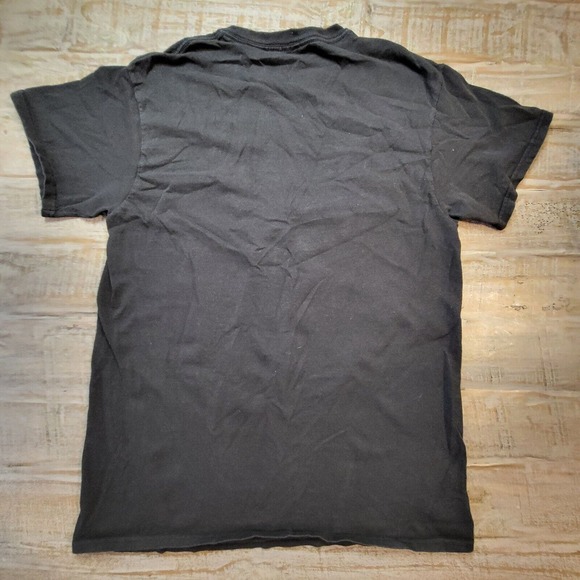 Star Wars Mens Black T-Shirt Sz M Death Star Christmas Tree Fifth Sun 8 Bit - Picture 6 of 6